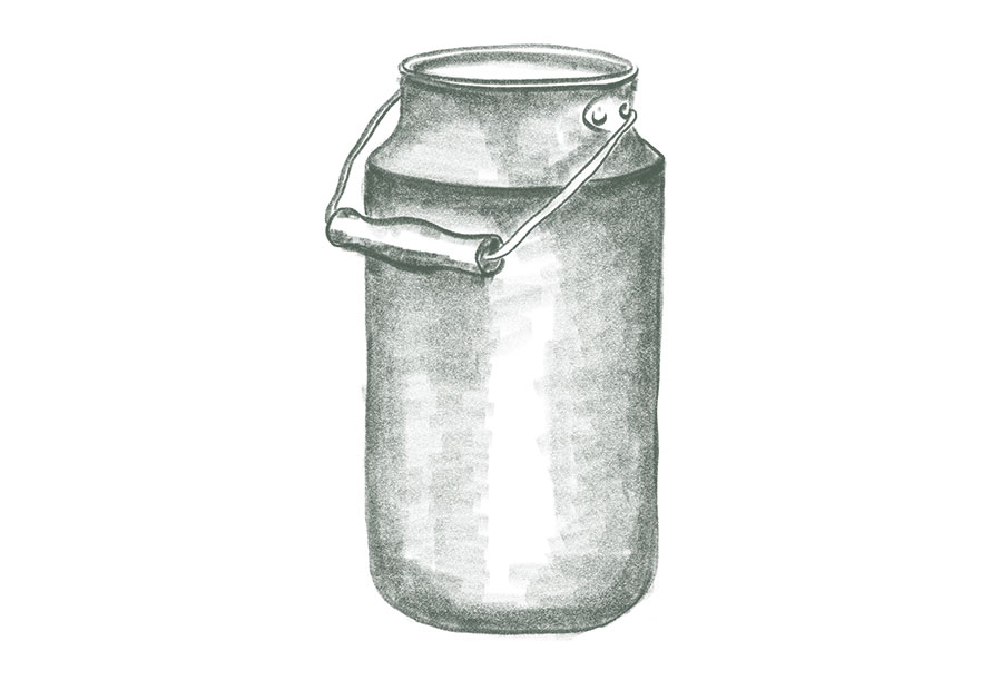 Illustration Milchviehbetrieb Richter